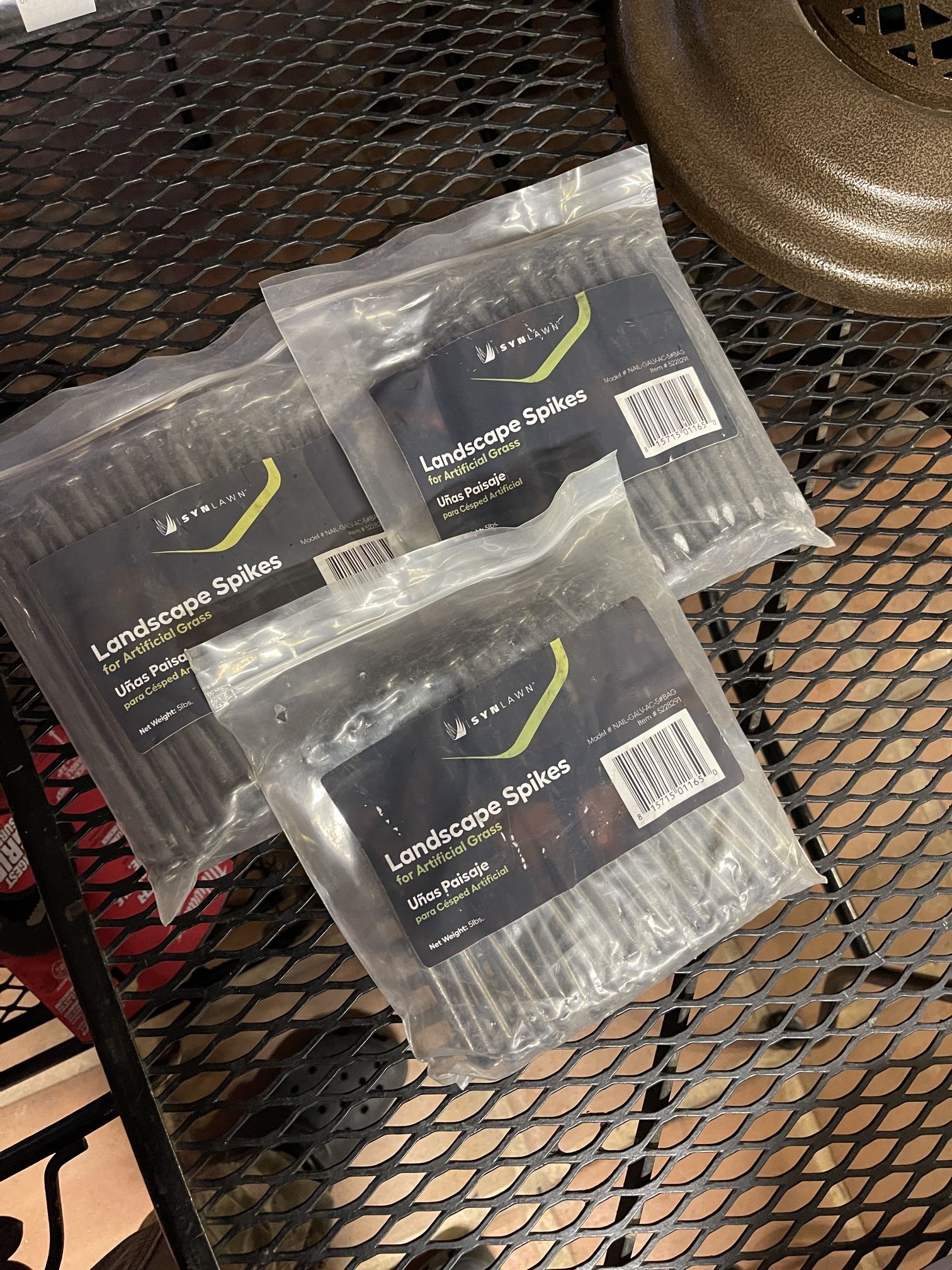 Artificial grass spikes