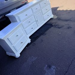 Wooden big dresser and night stand big dresser measures: 64 W, 34H, 18Depth