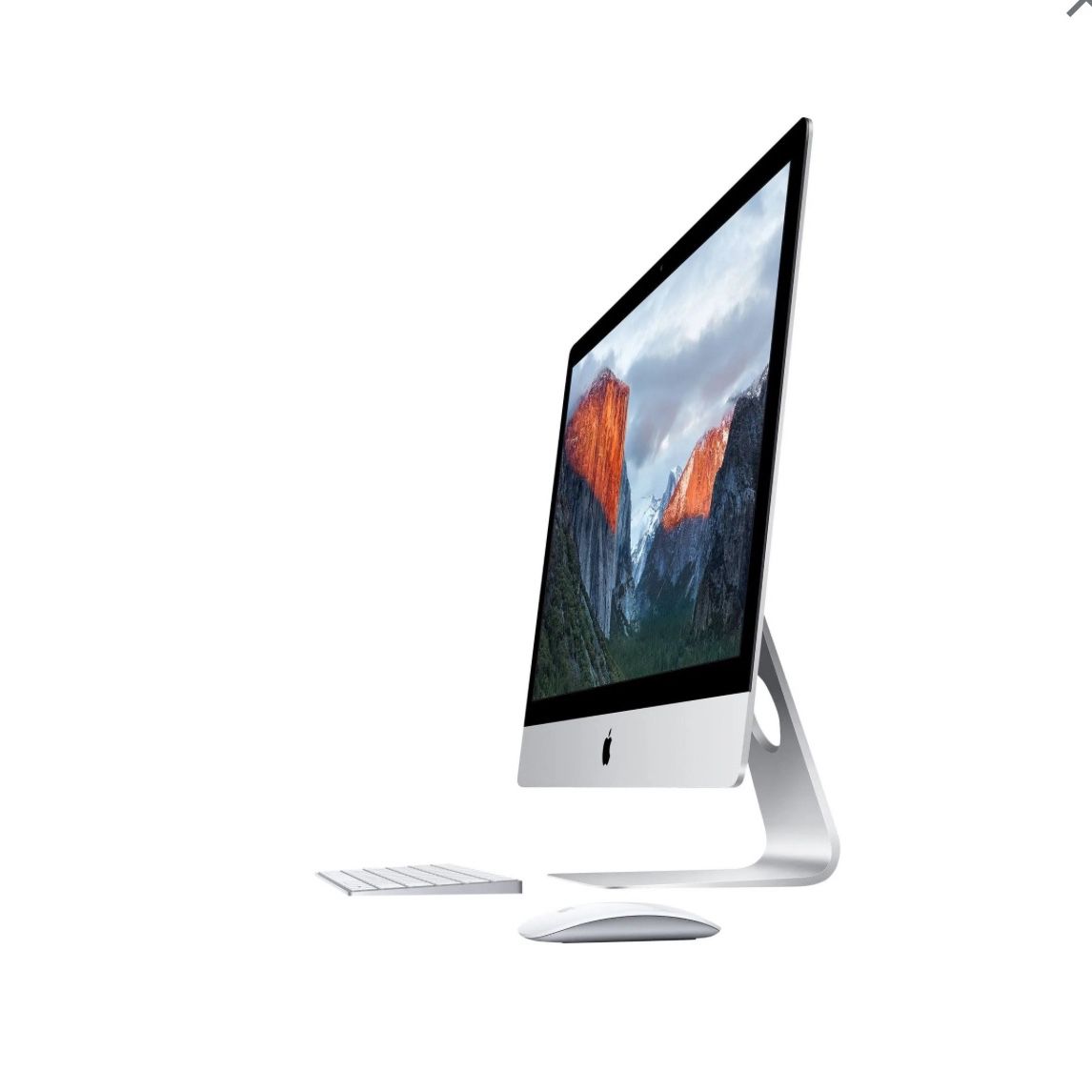 2015 iMac Computer With Mouse And Keyboard 