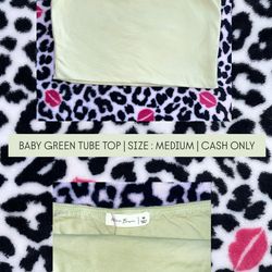 baby green tube top