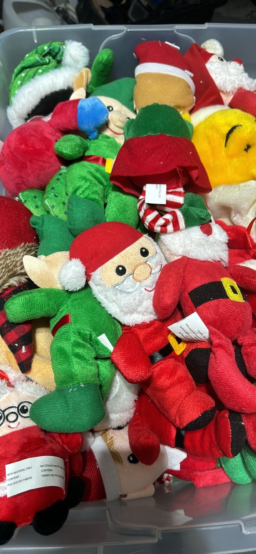 Christmas decorations plushies