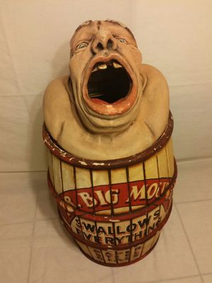 Antique Mr Big Mouth Swallows Everything Trash Can Bean Bag Toss Game For Sale In Fontana Ca Offerup