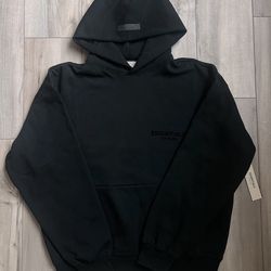 Black essentials hoodie