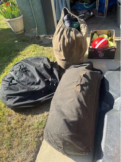 Camping tent and items