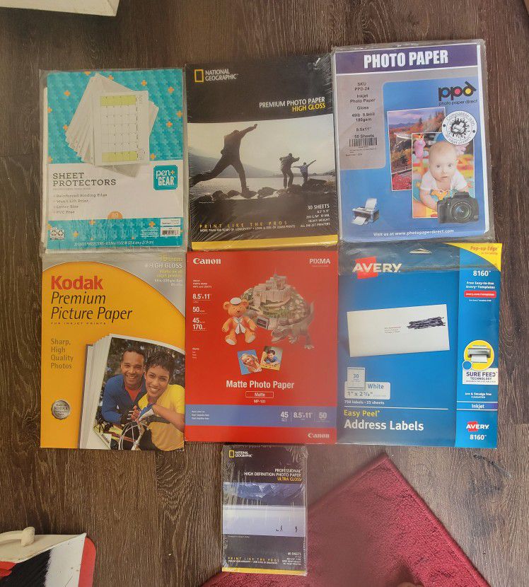 New Sorted Packs Of Photo Paper