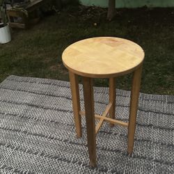 Round Tall End Table