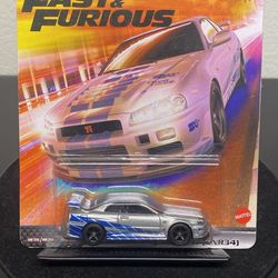 Hot Wheels Fast and Furious R34