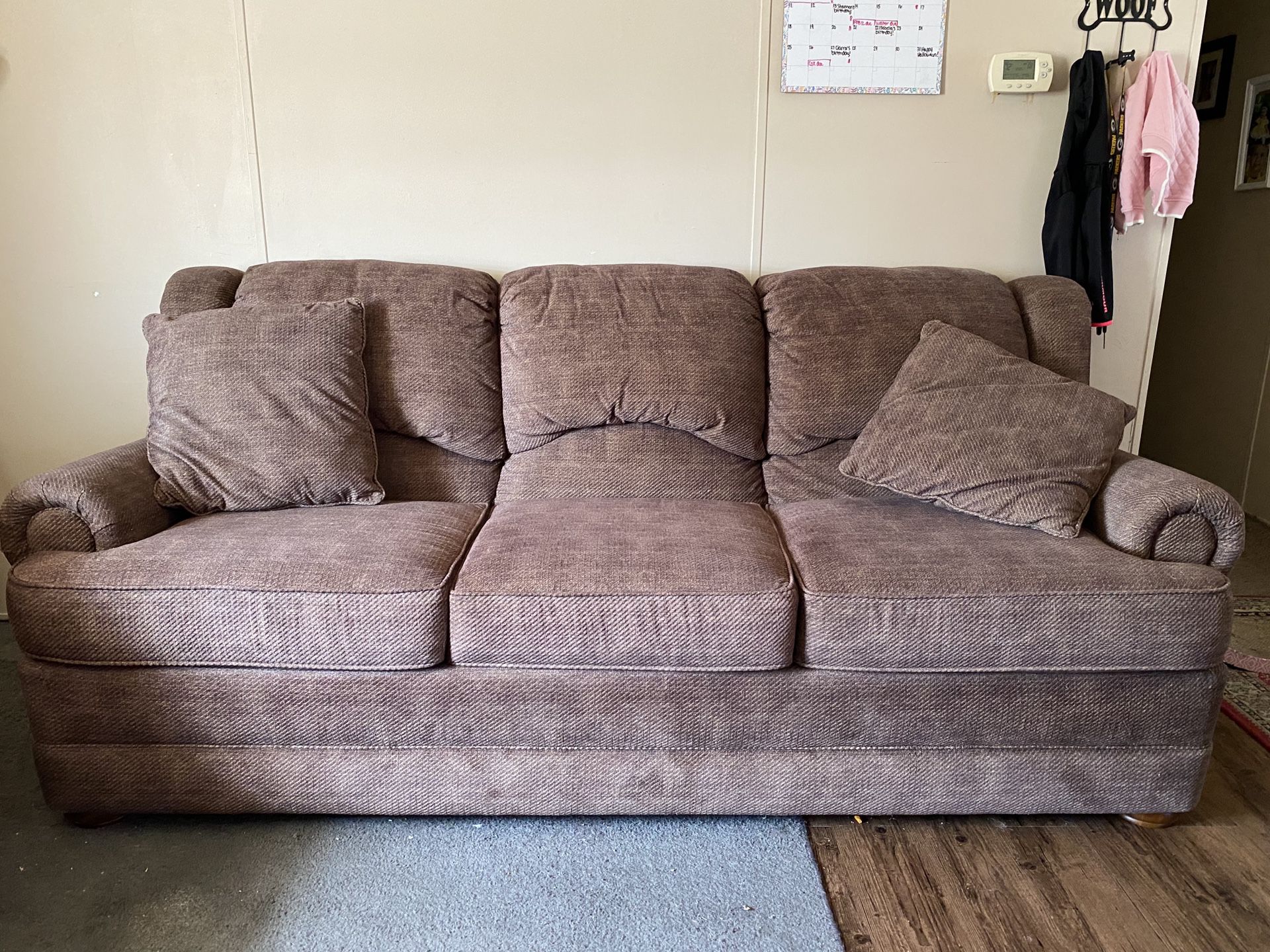 Brown couch $100 OBO