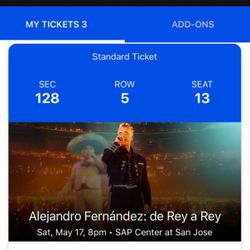 Alejandro Fernandez Ticket