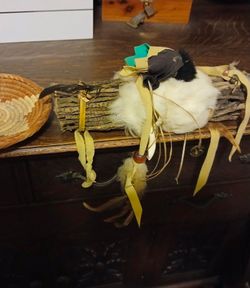MEDICINE STICK AND SMALL BASKET