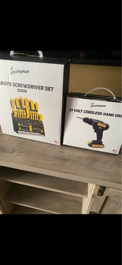 Screwdriver and drill set