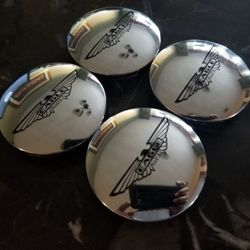 4 New Eagle Alloy Center Caps Snap On
