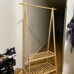 Bamboo Clothing Rack