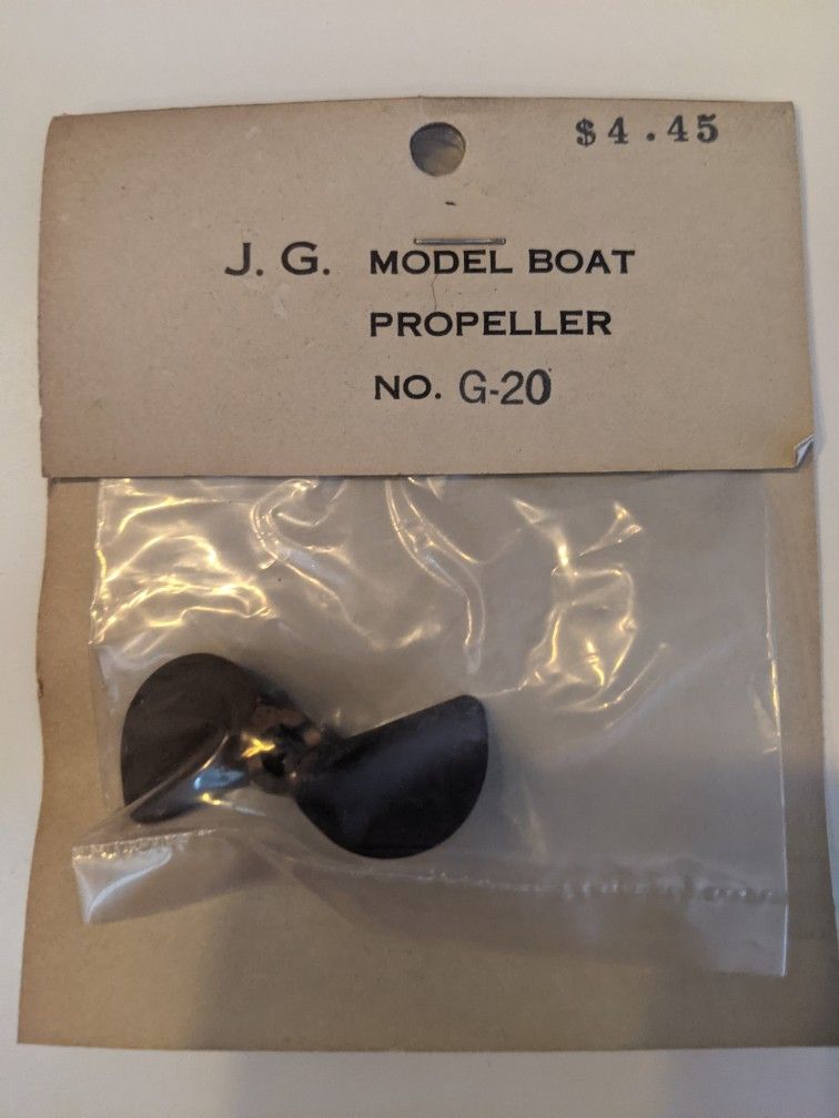 J/g Radio Controlled Boat Propellers …Please See Attached Chart. Made By Dumas. Copper And. Buryllium