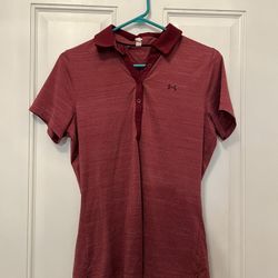 Woman’s Under Armor Tennis/golf Shirt Size Medium. Excellent condition 
