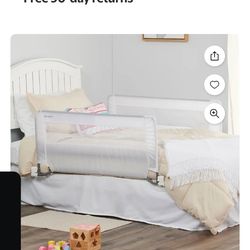 Regalo Double Sided Bed Safety Rail with Metal Frame for Toddlers