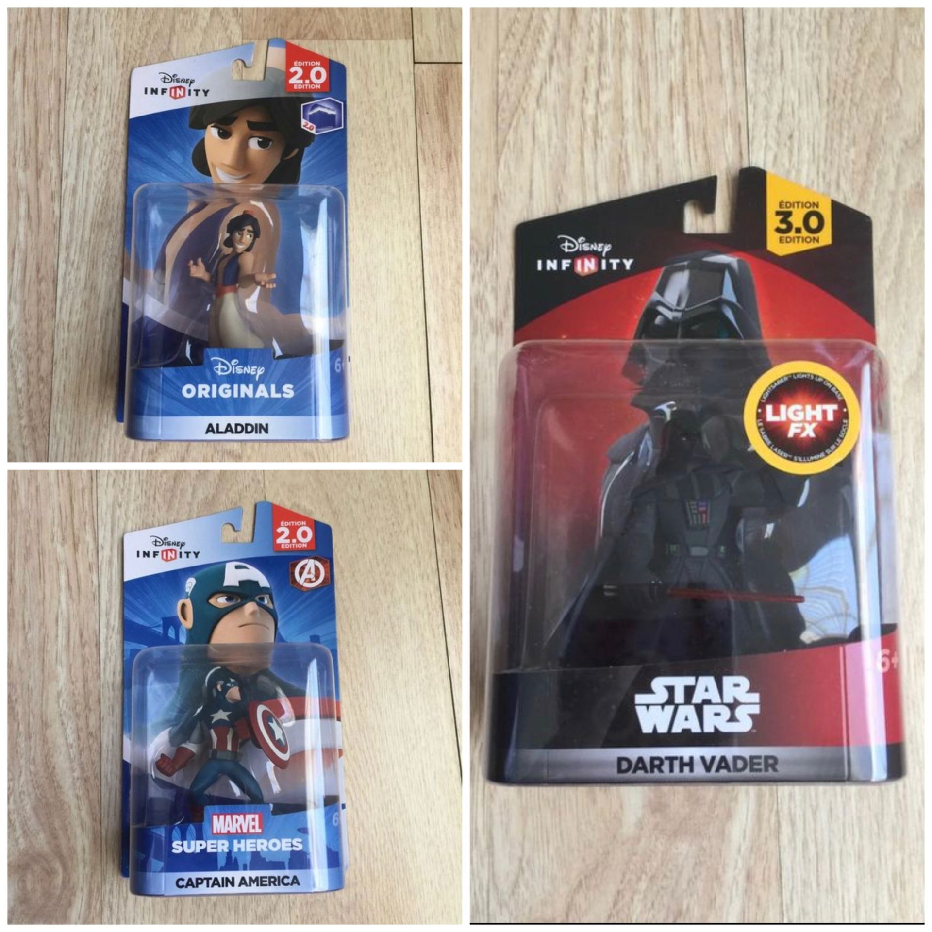 Disney Infinity 2.0 3.0 Video Game figures.