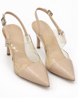 JLo Jennifer Lopez Clear Slingback Heels