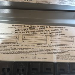 Homeline  Load Center /centro de carga HOM612L100RB