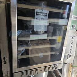NewAir
Dual Zone 24 in. 46-Bottle Built-In Wine Cooler Fridge Refrigerator with Lock and Reversible Door in Stainless Steel
New open box item with min