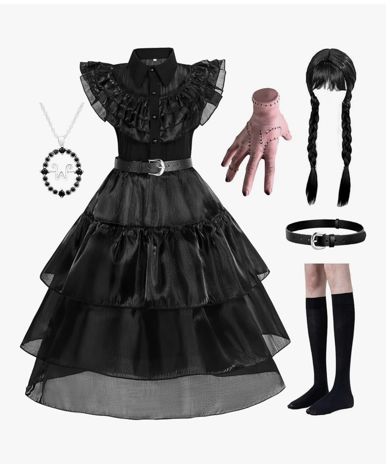 Wednesday Costume (Size: 9-10years)