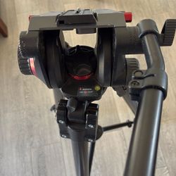 Manfrotto 528XB Tripod, 504 HD Fluid Video Head