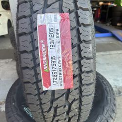 265/75/16 New Set Of AT Tires Installed 