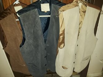 Leather Western Vest/ Vaqueros de Piel