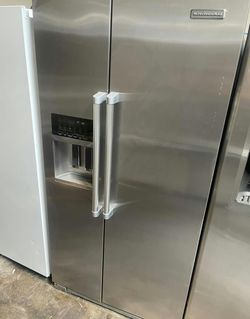 KitchenAid Side by Side Stainless Steel Fridge IceMaker