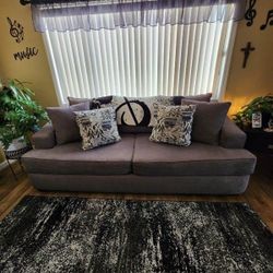 Large Sofa and Pillows