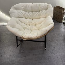 Brand New assembled Papasan Rocking Chair