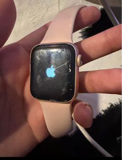 Apple Watch with Pink Sport Band