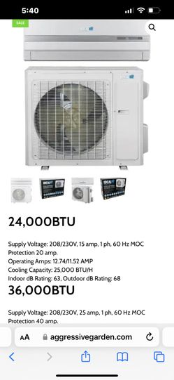 Used Mini Split .. Idial Air 36k Btu Only 
