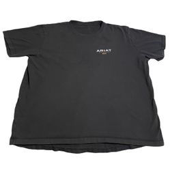 Ariat Rebar Shirt Men 3XL Black Heavyweight Outdoors Workwear Graphic Casual Tee