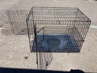 XL Dog Crate with Two Doors