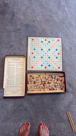 Vintage Scrabble Board Game Complete Set