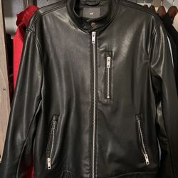 Men Leather Jacket H&M