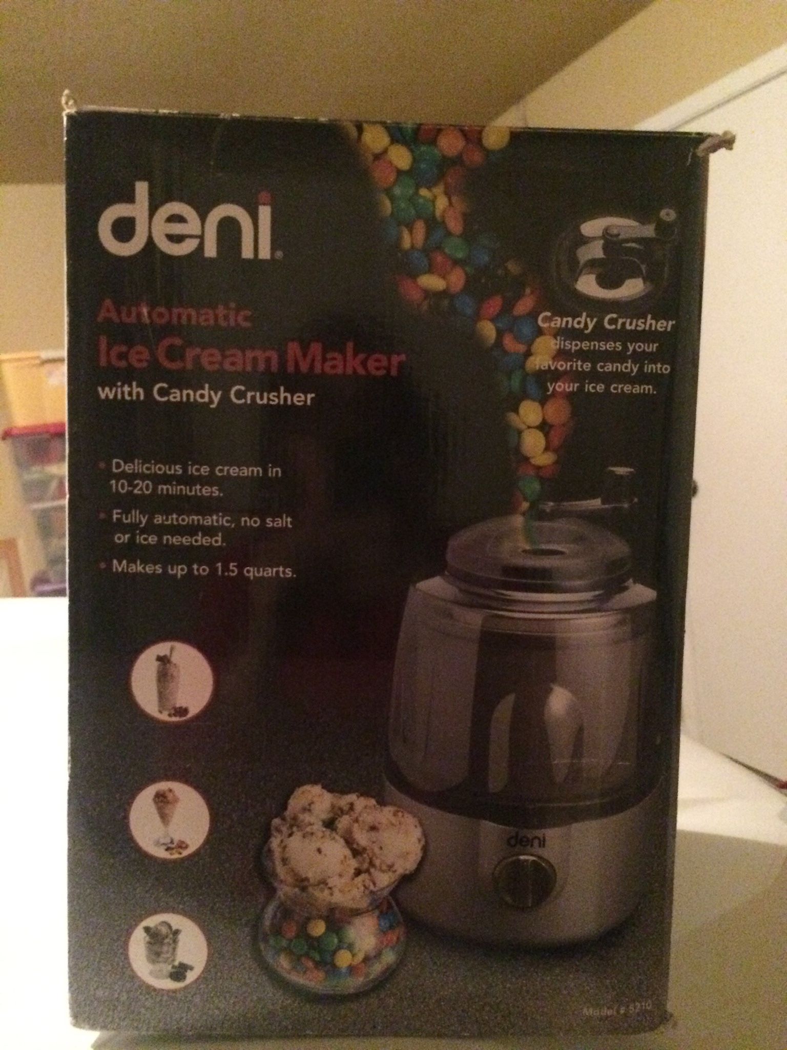 deni ice cream maker in box