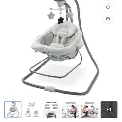 Graco DuetConnect LX Infant Baby Swing and Bouncer, Perfect for Newborns to Toddlers