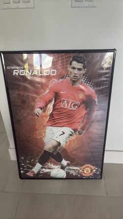 Ronaldo and Messi framed posters