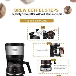 Gevi 4-Cup Coffee Maker e