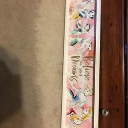 Artissmo Disney Princess Believe In Your Dreams Watercolor On Canvas 