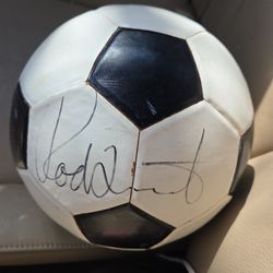 Rod Stewart signed Diadora Squadra Soccer ball
