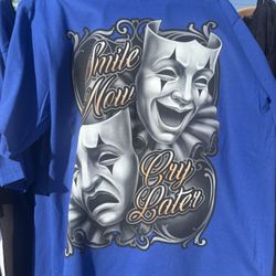 Smile Now, Cry Later, Blue Shirt