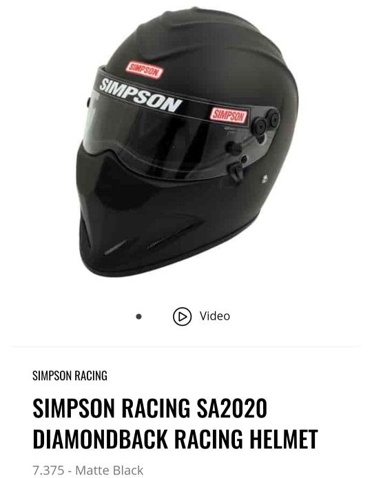 Simpson Diamondback Racing Helmet