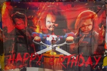 3x5ft birthday banner (Chucky)