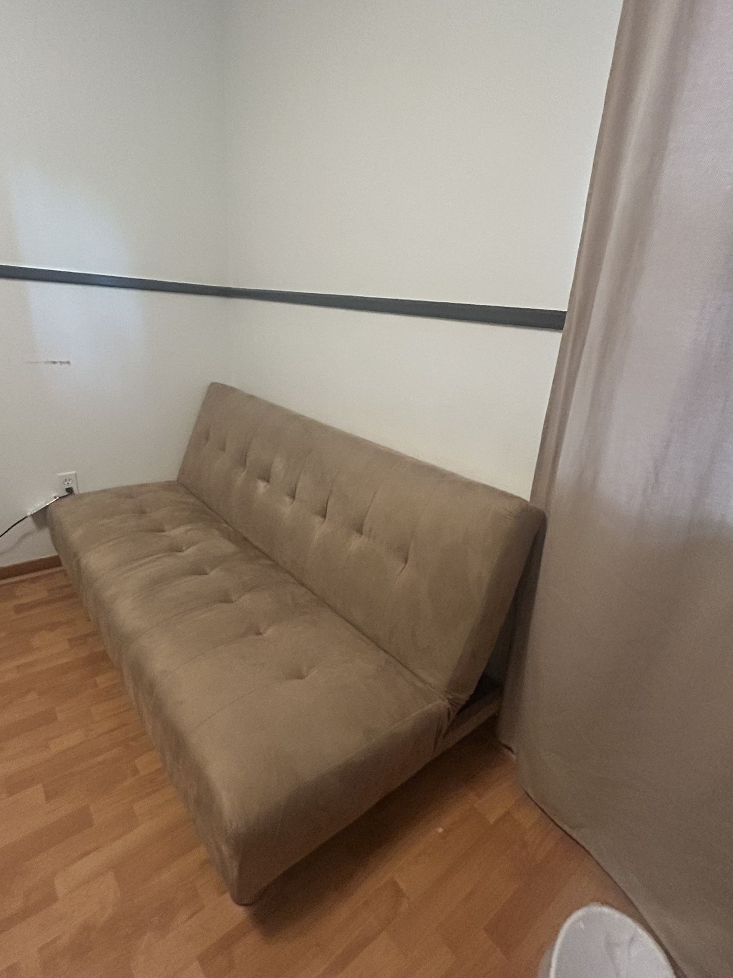 Foldable Tan Sleeper Futon