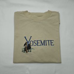 Vintage Yosemite Park Embroidered Bears Single Stitched Shirt Made In USA XL