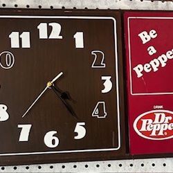 Vintage Dr Pepper Clock