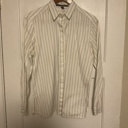 Linda Allard Ellen Tracy Button Down Blouse Shirt Size 8